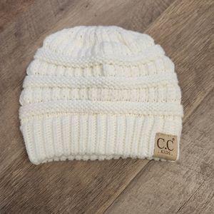 Kids Solid CC Beanie- Beige